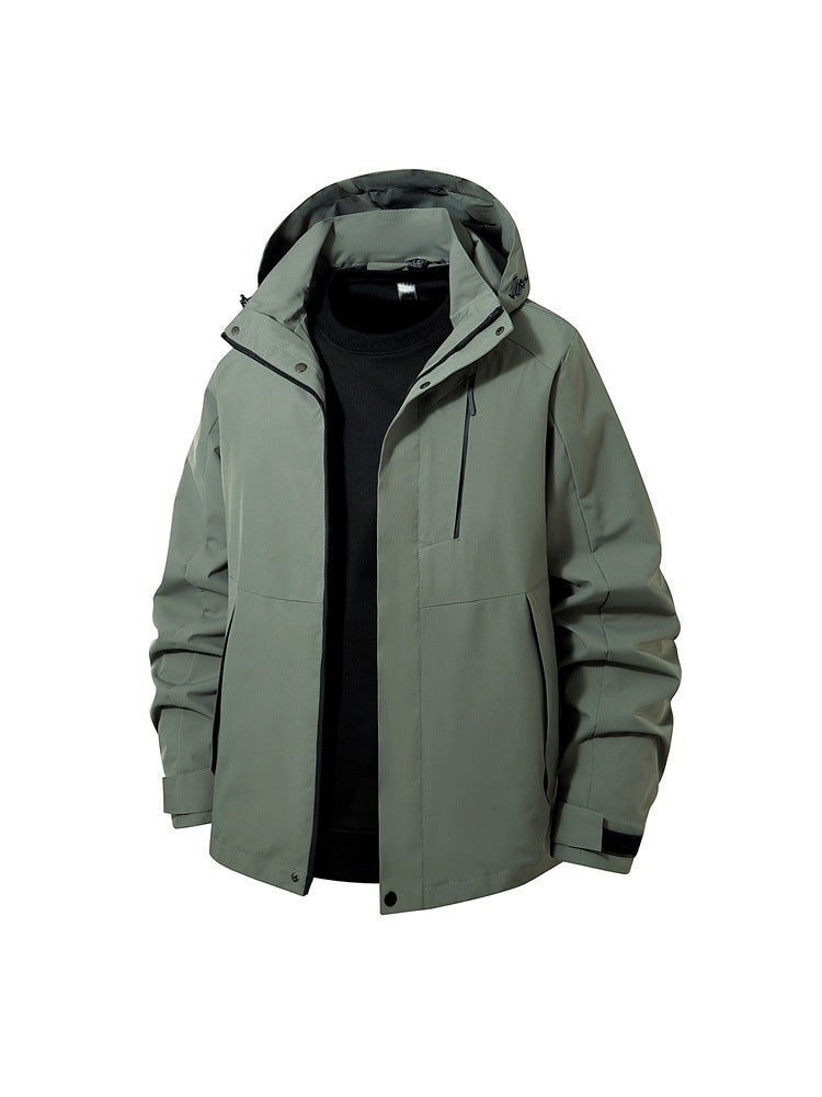 Unisex Waterproof Windproof Travel Jacket – Hooded Casual Cardigan for Outdoor Activities - Image 4